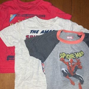 Three 3T Spider-Man T-shirt’s